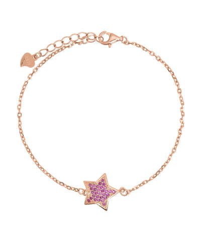 PINK STAR | STERNEN ARMBAND | ROSÉ-ROT