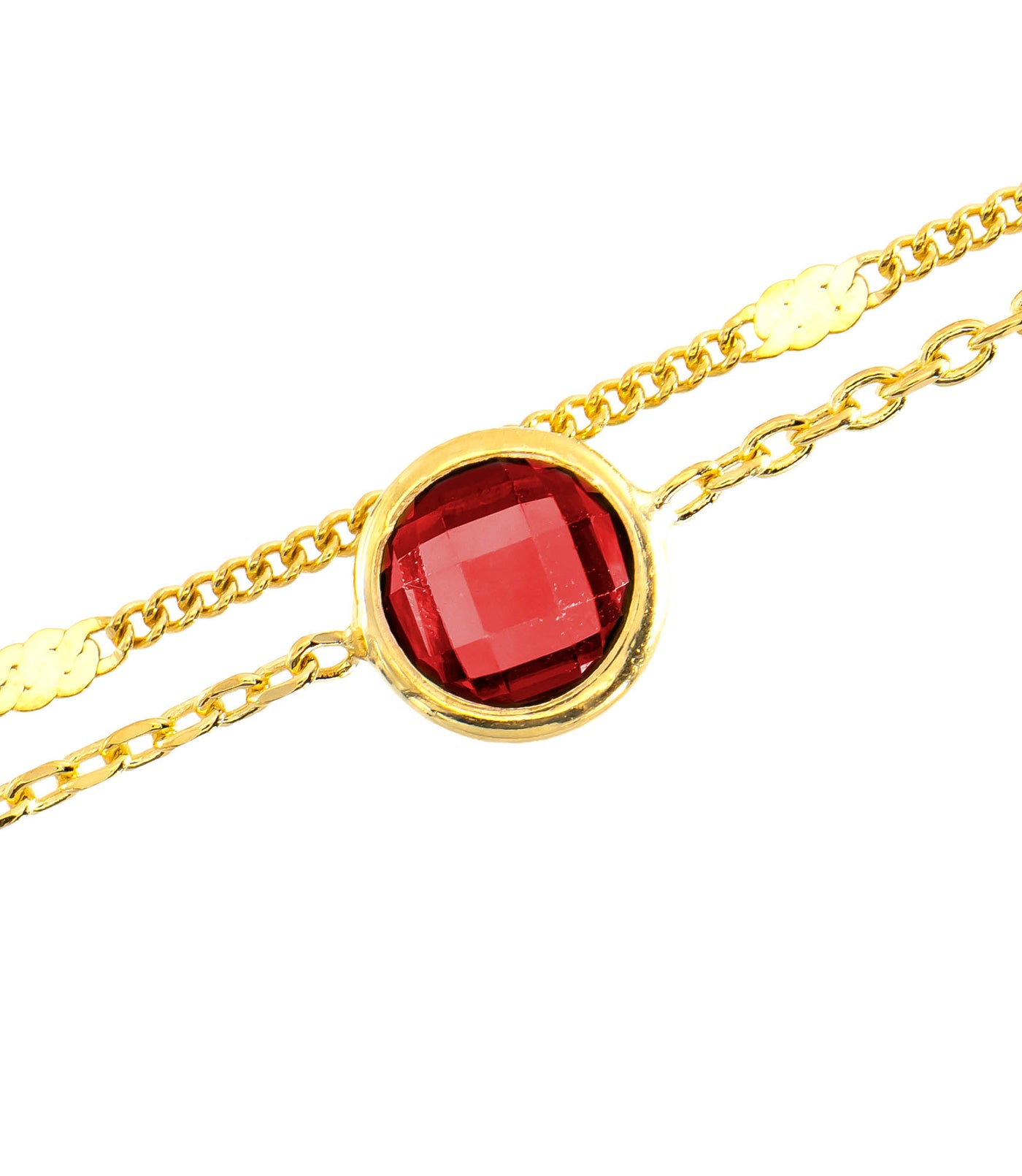 IVY | ZWEI REIHIGES ARMBAND | GOLD- ROT