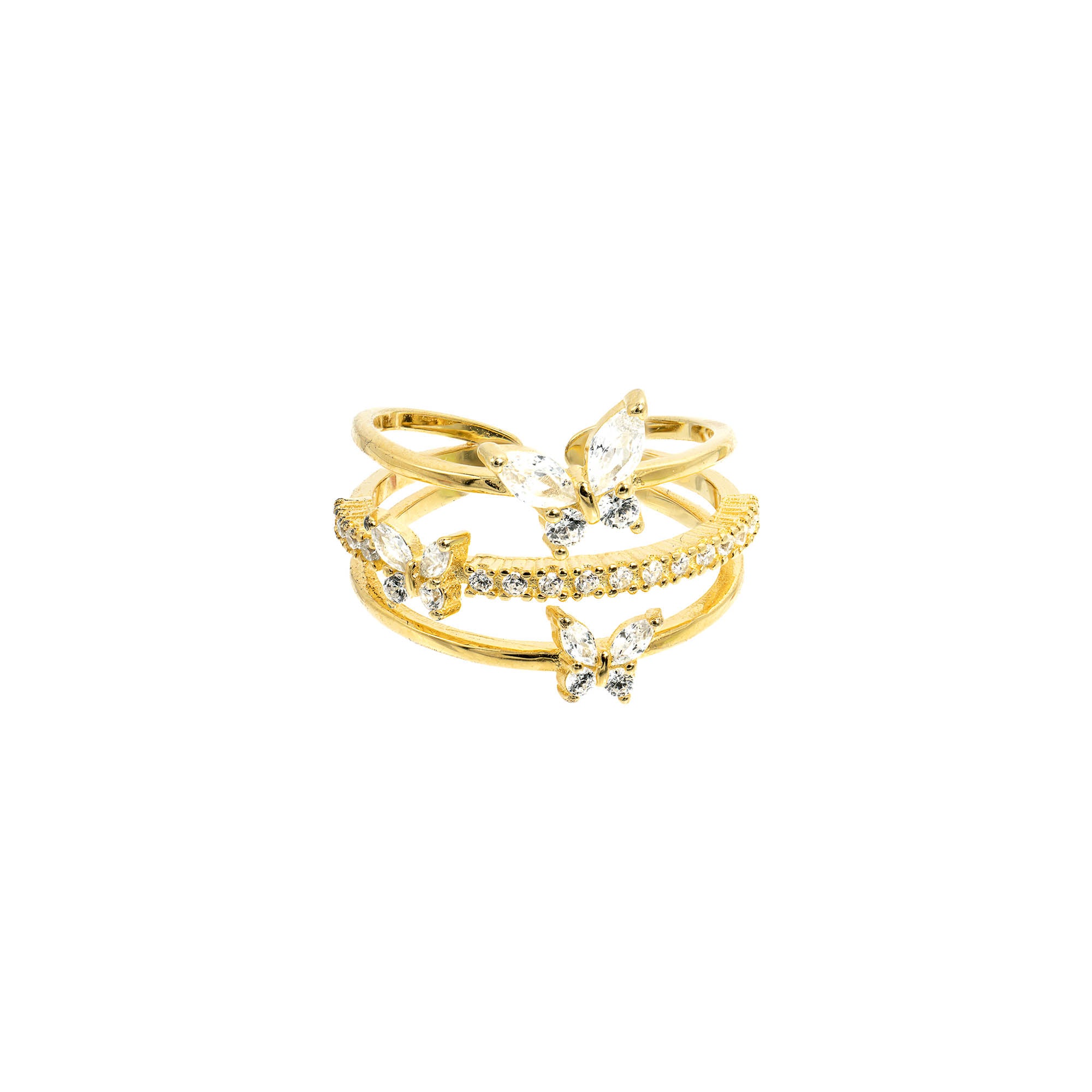 Cayanna | dreier Schmetterlingsring